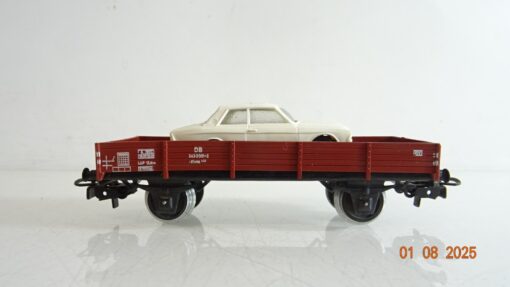 Märklin H0 Niederbordwagen mit Auto der DB PR9372 o.