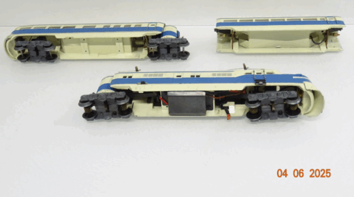 Märklin H0 ST800 B Elektro-Triebwagen elfenbein blau Guß in OVP JL898 – Bild 6