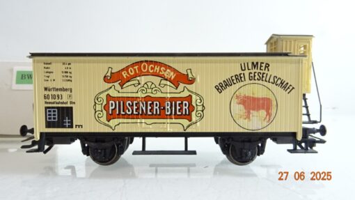 Märklin H0 SoMo Bierwagen Rot Ochsen Pilsener-Bier Ulm in OVP PR8797 – Bild 3