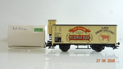 Märklin H0 SoMo Bierwagen Rot Ochsen Pilsener-Bier Ulm in OVP PR8797