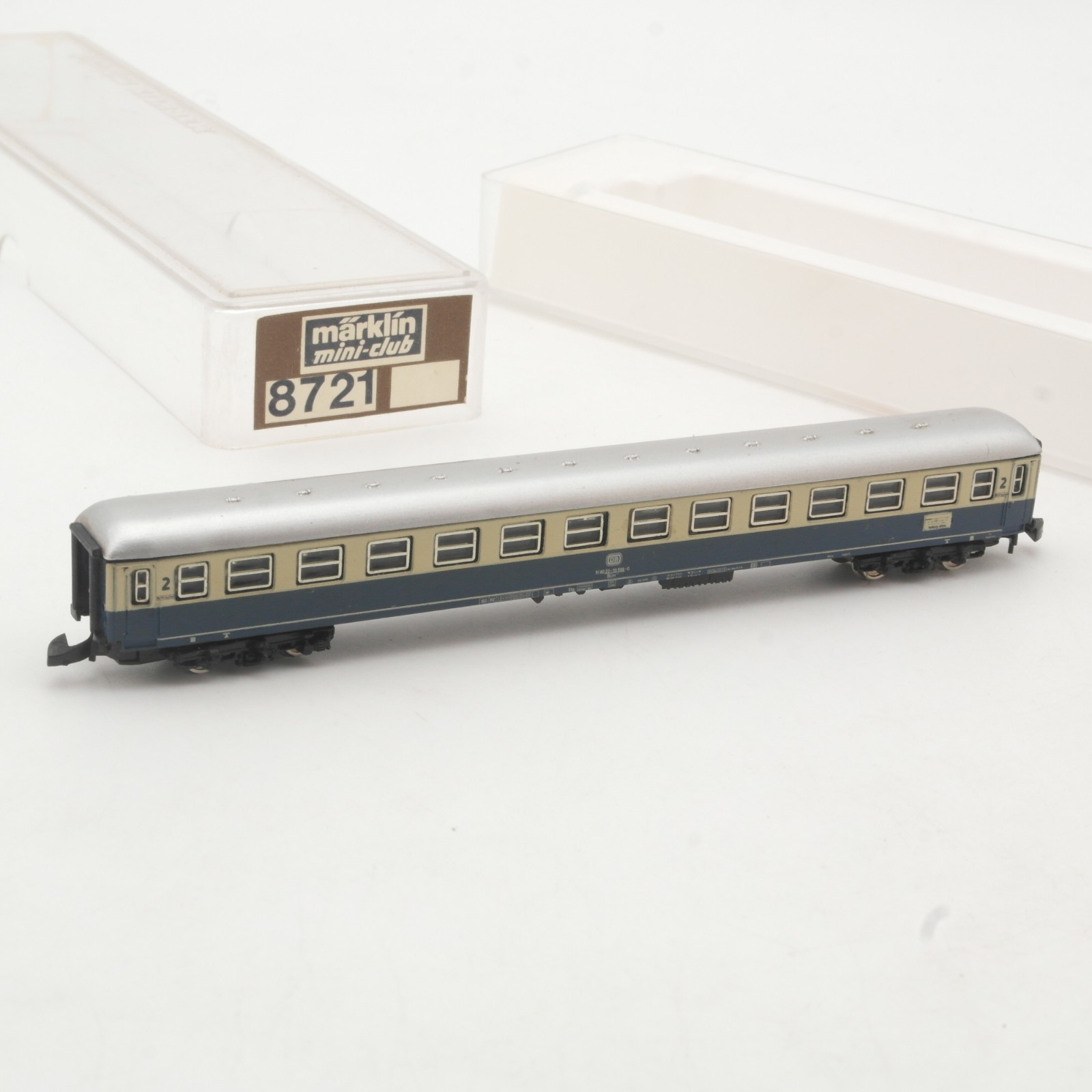 Märklin Mini-Club Z 8721 Personenwagen 2.Klasse der DB in OVP RR5221