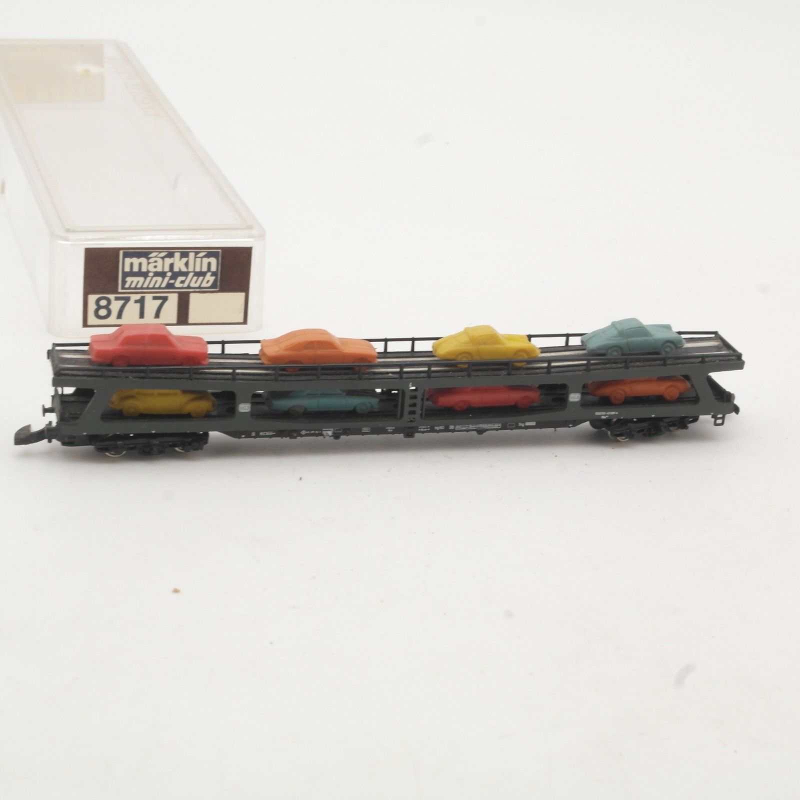 Märklin Mini-Club Z Autotransportwagen mit 8 PKW der DB in EVP RR5215 – Bild 3