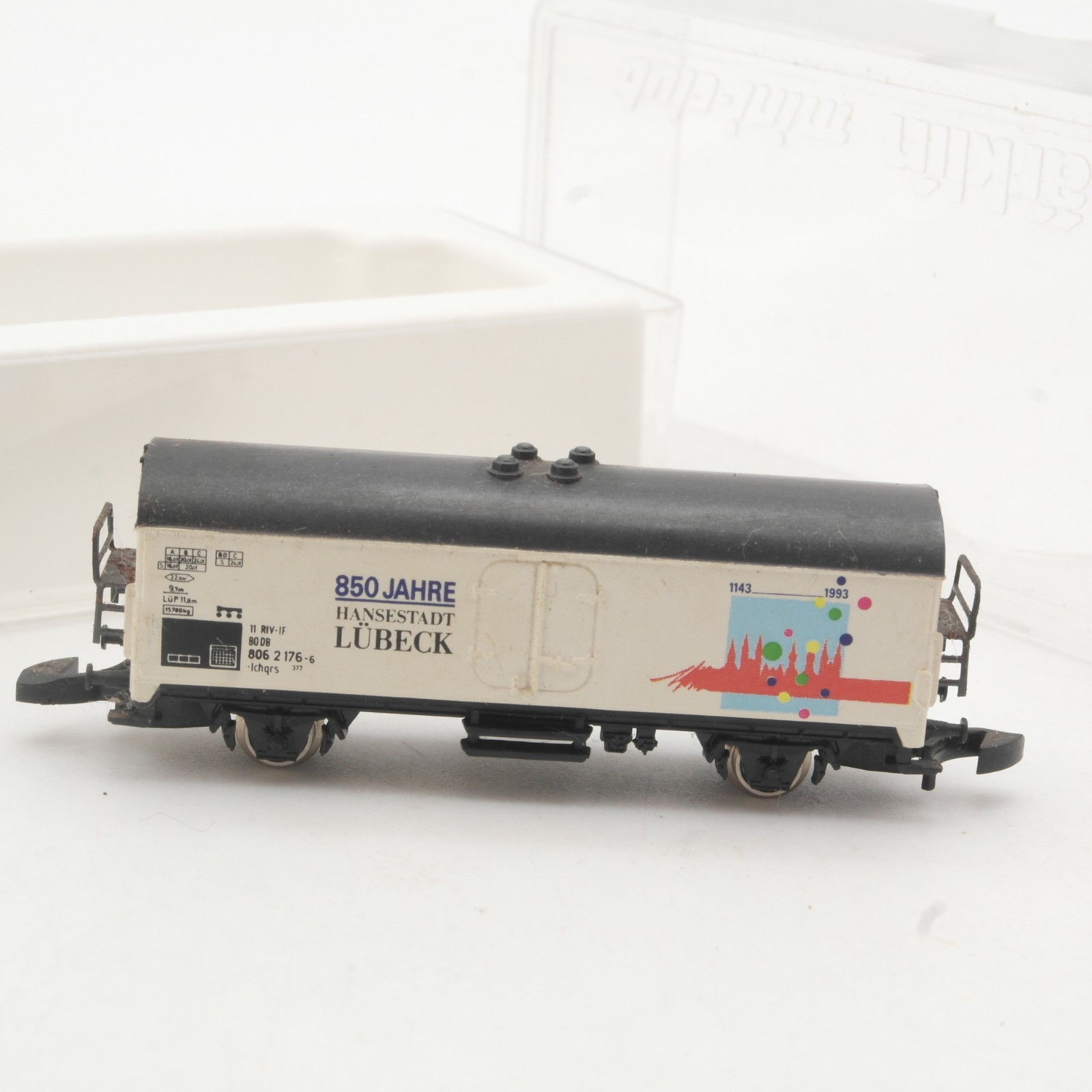 Märklin Mini-Club Z Güterwagen 850 Jahre Lübeck, siehe Foto in OVP RR5295 – Bild 3