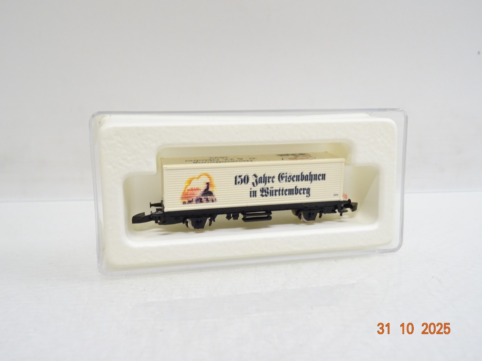 Märklin Mini-Club Z SoMo Containerwagen 150 Jahre Eisenbahn in OVP JL4003