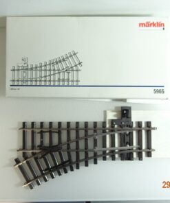 Märklin Spur 5965 Weiche links L 300 mm R 600 mm siehe Foto in OVP PK989