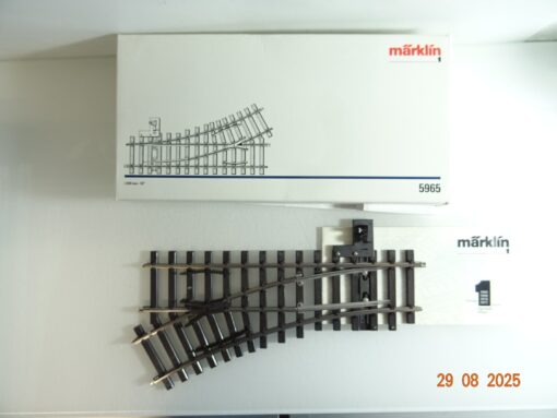 Märklin Spur 5965 Weiche links L 300 mm R 600 mm siehe Foto in OVP PK989