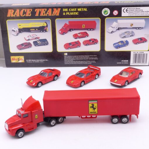 Maisto 1:64 53006 Ferrari Race Team Auto-Set PKW 1:64 LKW ca. 1:87 in OVP EX7303