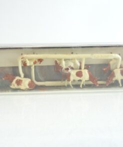 Merten H0 2407 6 Rinder weiß / braun in OVP RR1458