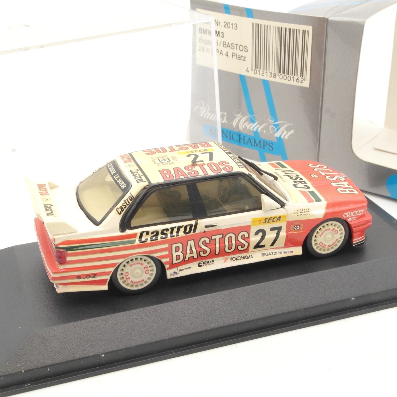 Minichamps 1:43 2013 BMW M3 Bigazzi / Bastos 24 h #27 in OVP RA9359 – Bild 3