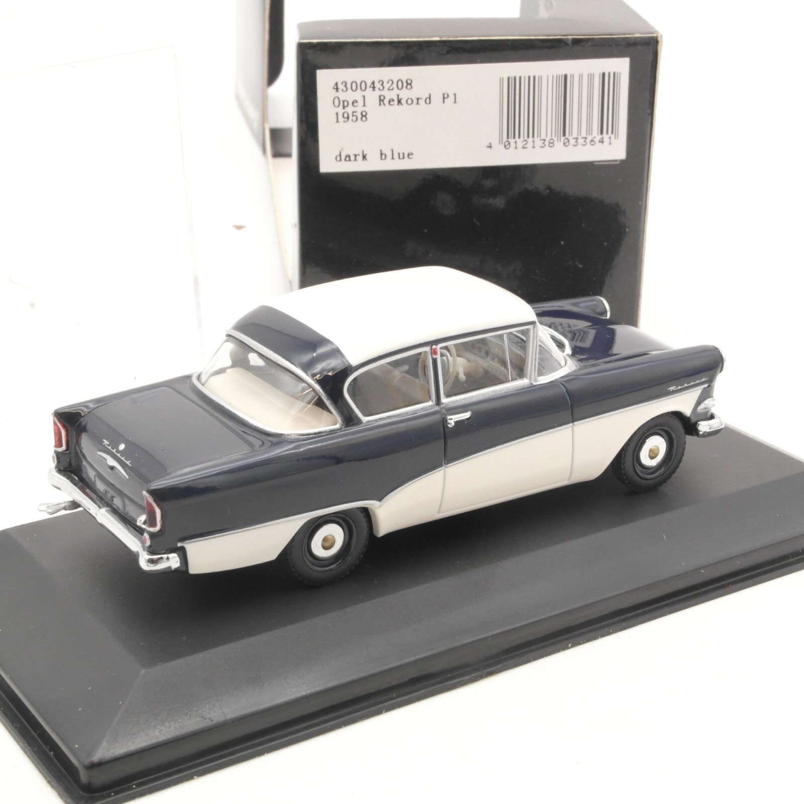 Minichamps 1:43 Opel Rekord P1 royalblau in OVP RA6397 – Bild 3
