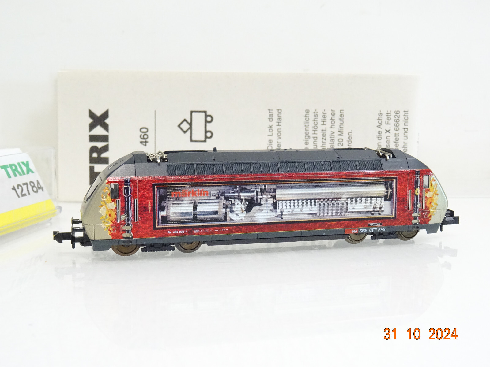 Minitrix N 12784 Schweiz E-Lok Re 460 Swiss Collection mit DSS in OVP LE6902