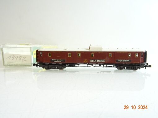 Minitrix N 13182 Gepäckwagen Balkanzug in EVP PR3631