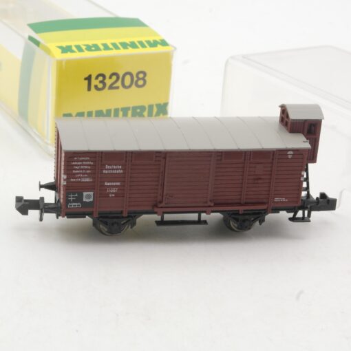 Minitrix N 13208 gedeckter Güterwagen mit Brhs der DRG in OVP RR3571 – Bild 3