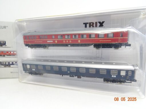 Minitrix N 15132 Schnellzugwagen-Set 4tlg. Merkur neuwertig in OVP JL563 – Bild 3