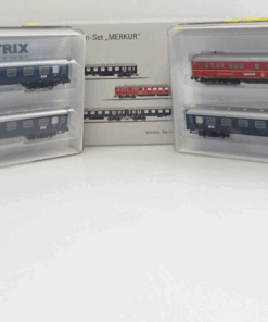 Minitrix N 15132 Schnellzugwagen-Set 4tlg. Merkur neuwertig in OVP JL563