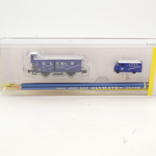 Minitrix N 15346 gedeckter Güterwagen Lyra Bleistiftfabrik in OVP QR3159