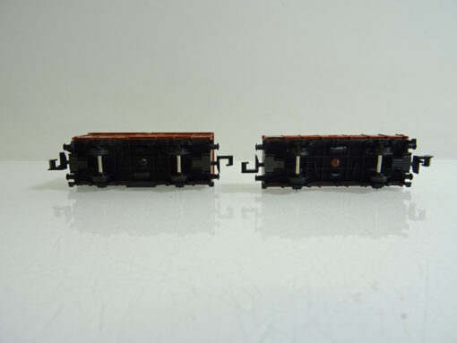 Minitrix N 3224 gedeckter Güterwagen & Flachwagen der DB in OVP AR7856 – Bild 4