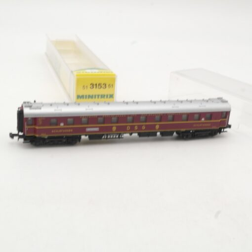 Minitrix N 51 3153 51  Schlafwagen der DSG in OVP RR524 – Bild 3