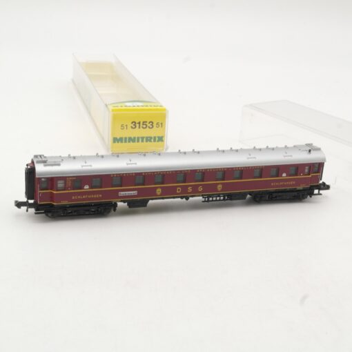 Minitrix N 51 3153 51  Schlafwagen der DSG in OVP RR524