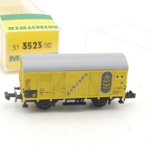 Minitrix N 51 3523 00 Güterwagen Bananen der DB in OVP RR3545 – Bild 3