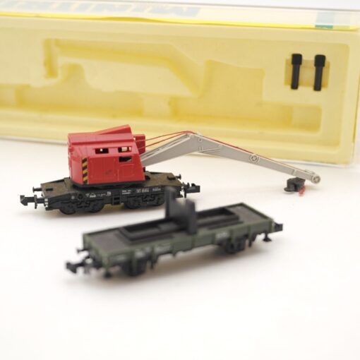 Minitrix N 51 3590 00 Krupp Ardelt Kranwagen Set in OVP QR1649 – Bild 3