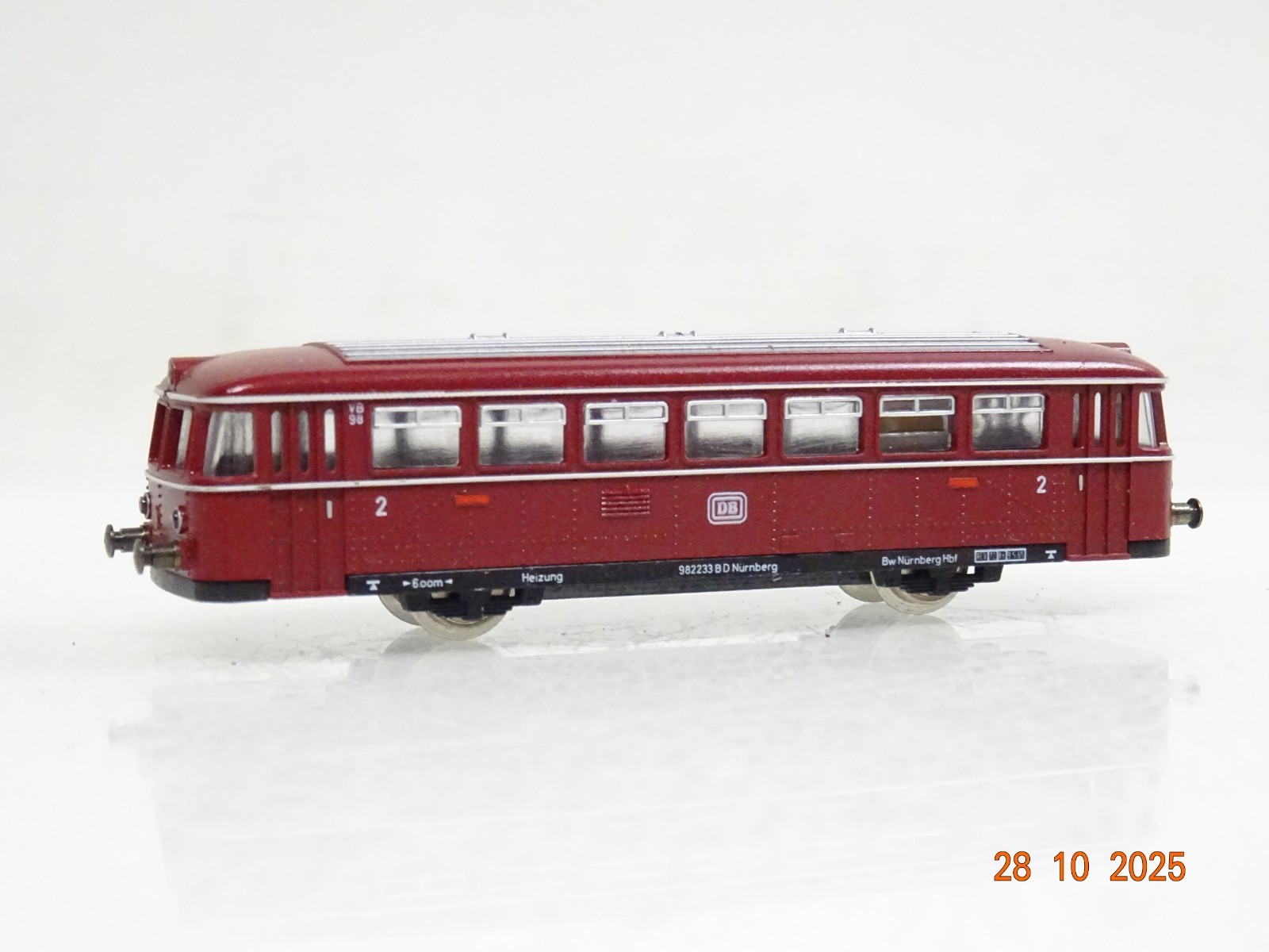 Minitrix N Schienenbus Beiwagen VB 98 2233 der DB JL3891 o. – Bild 3