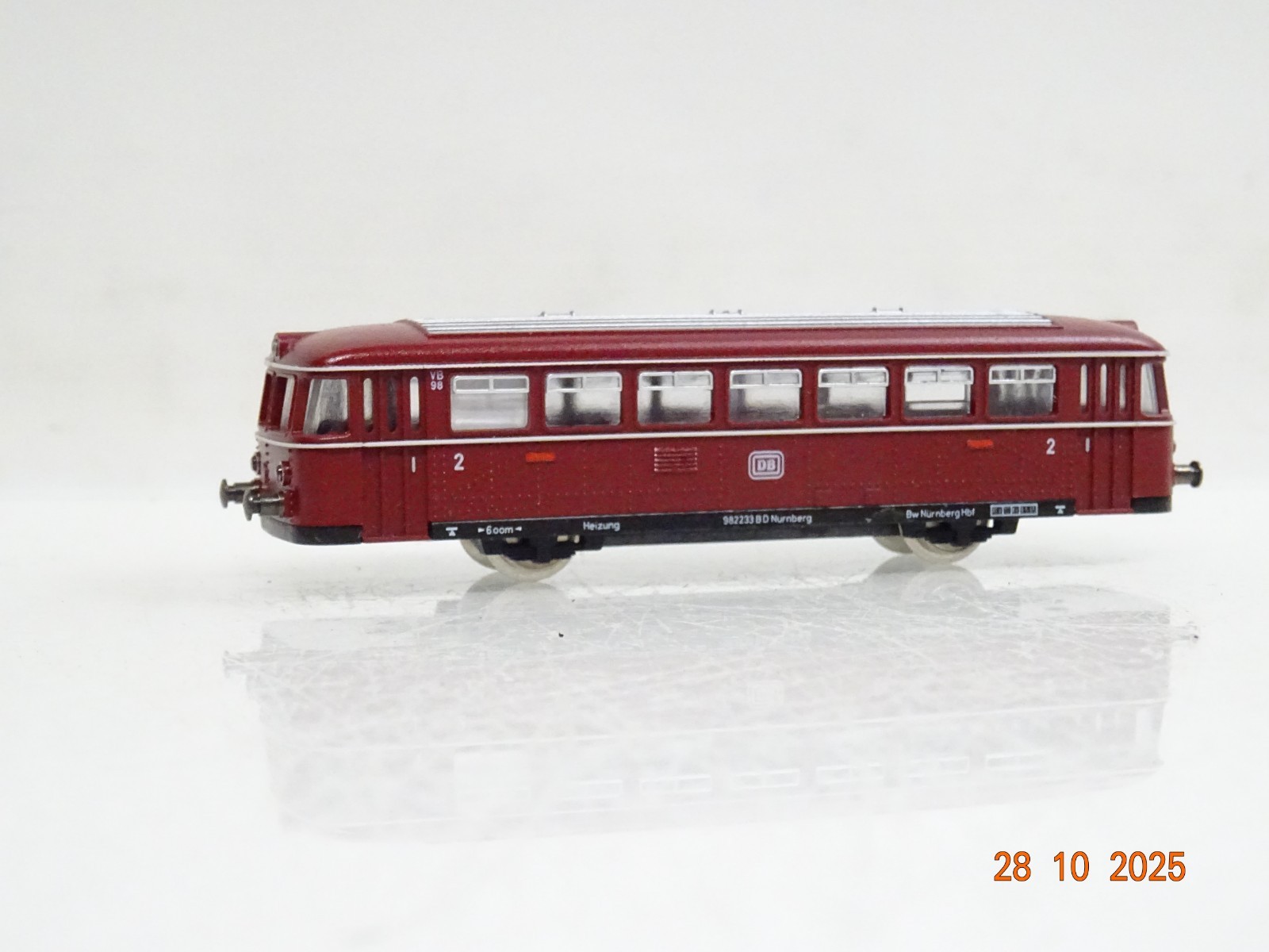 Minitrix N Schienenbus Beiwagen VB 98 2233 der DB JL3891 o.