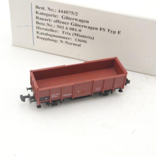 Minitrix N offener Güterwagen 501 6 081-0 der FS in EVP RR4174 – Bild 3