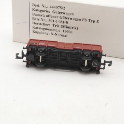 Minitrix N offener Güterwagen 501 6 081-0 der FS in EVP RR4174 – Bild 4