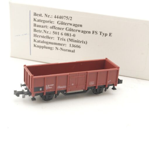 Minitrix N offener Güterwagen 501 6 081-0 der FS in EVP RR4174
