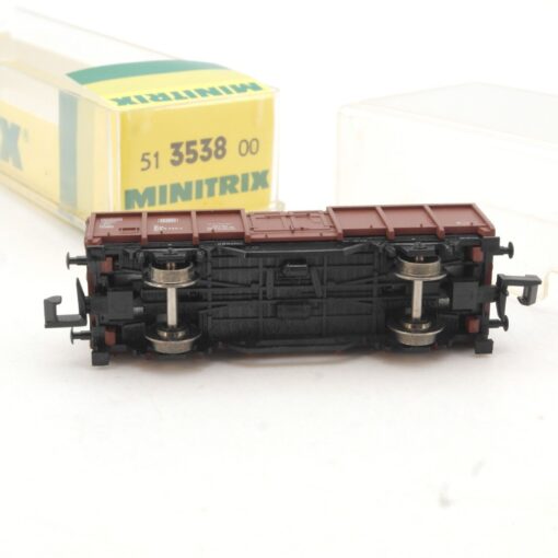 Minitrix N offener Güterwagen mit Ladung der DB in EVP QR3208 – Bild 4