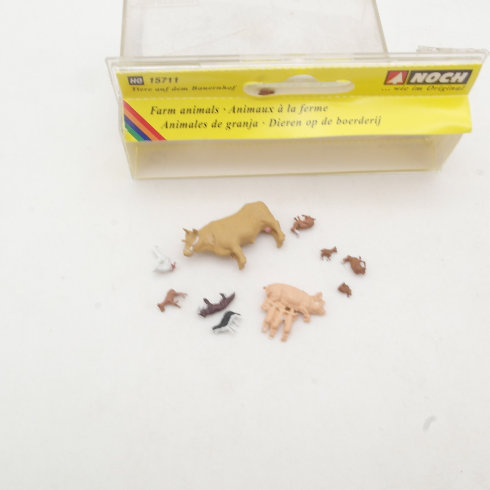 Noch H0 15711 Tiere auf dem Bauernhof mit Fehlteilen in OVP RR5550