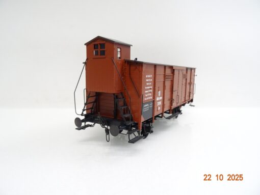 Petau Spur 0 Ged. Güterwagen G10 mit BrHs K.Bay.Sts.B. Metallmodell JL3783 o. – Bild 3