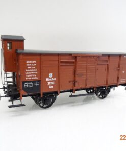 Petau Spur 0 Ged. Güterwagen G10 mit BrHs K.Bay.Sts.B. Metallmodell JL3783 o.