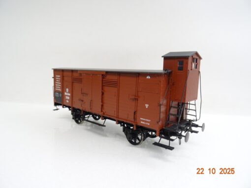 Petau Spur 0 Ged. Güterwagen G10 mit BrHs K.Bay.Sts.B. Metallmodell JL3783 o. – Bild 4