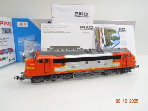 Piko H0 52492 AC Diesellok NoHAB My 1125 der Strabag Digital Sound OVP JL3359