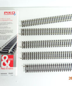 Piko H0 55201 A Gleis gerades Gleis 231mm 5Stück siehe Foto in OVP CK3176