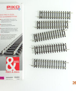 Piko H0 55203 A Gleis gerades Gleis 115mm 5Stück siehe Foto in OVP CK3169