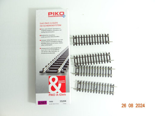 Piko H0 55204 A Gleis gerades Gleis 107mm 4Stück siehe Foto in OVP CK3171