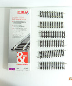 Piko H0 55204 A Gleis gerades Gleis 107mm 6Stück siehe Foto in OVP CK3172