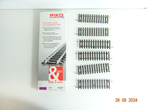 Piko H0 55204 A Gleis gerades Gleis 107mm 6Stück siehe Foto in OVP CK3172