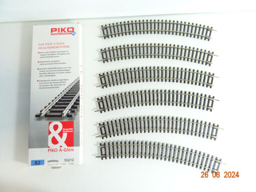 Piko H0 55212 A Gleis gebogenes Gleis r 422mm 6Stück siehe Foto in OVP CK3167