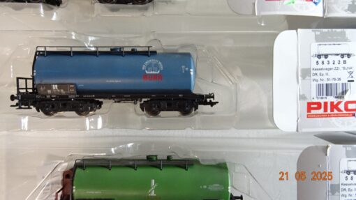 Piko H0 58322 A/B/C Kesselwagen-Set 3 tlg. der DR in OVP PR7861 – Bild 4