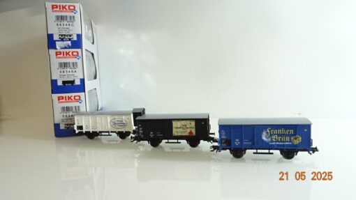 Piko H0 58346A/B/C Bierwagen-Set Oberfranken 3 tlg. der DB in OVP PR7859