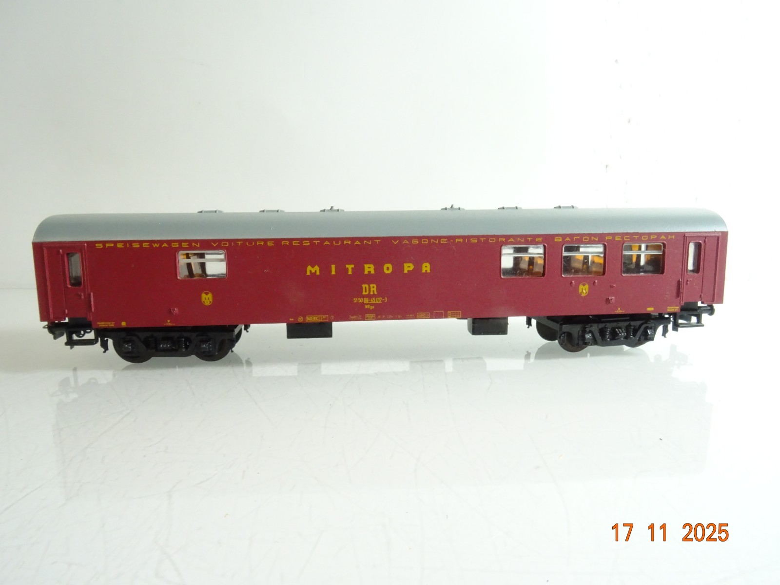 Piko H0 Speisewagen Mitropa 515088-45017-3 der DR RR4654 o. – Bild 3