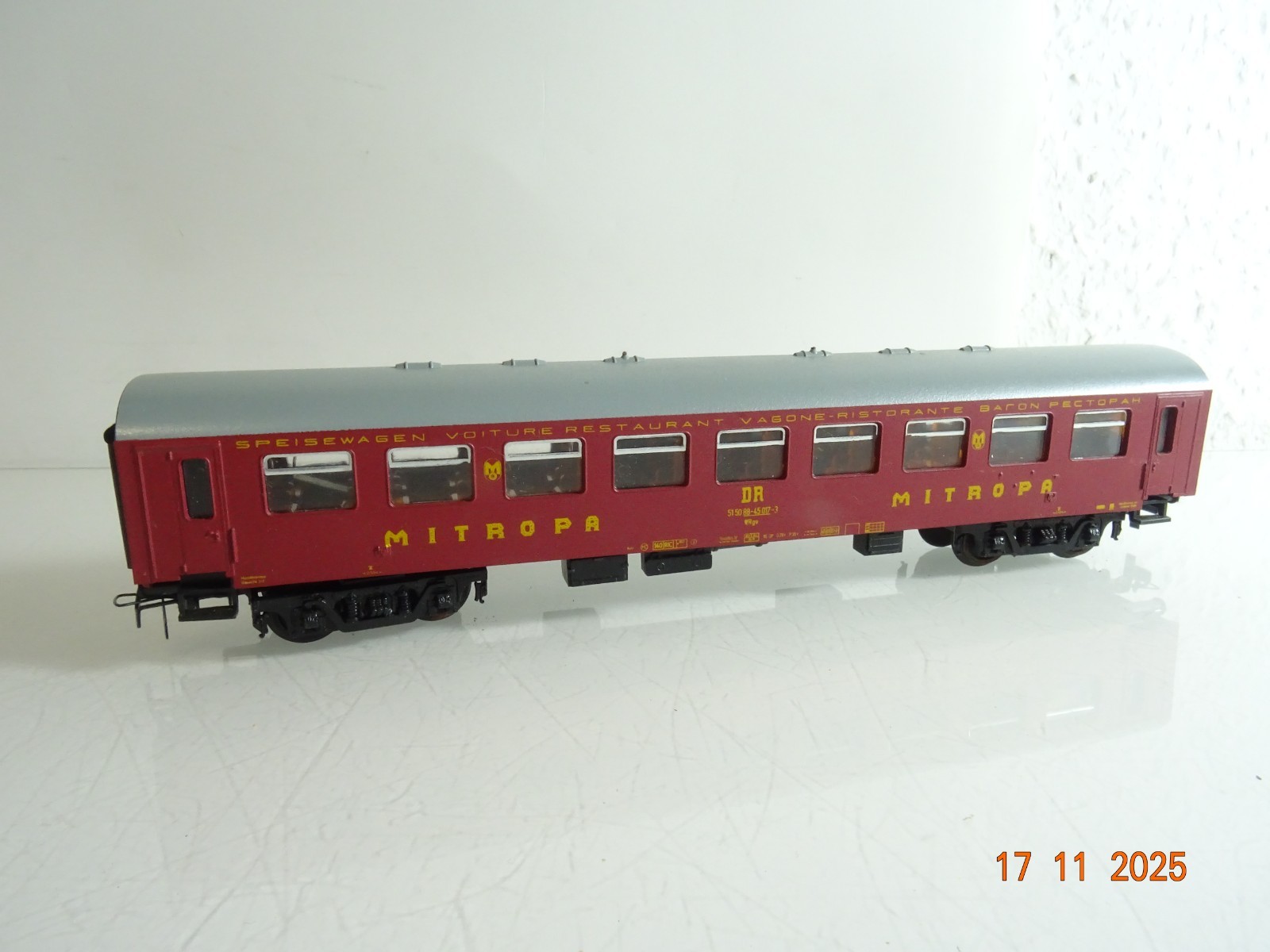 Piko H0 Speisewagen Mitropa 515088-45017-3 der DR RR4654 o.