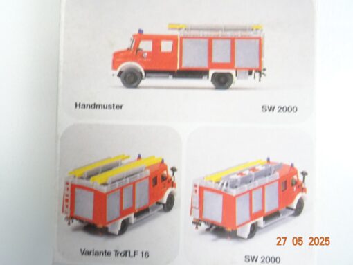Preiser H0 1246 Schlauchwagen SW 2000 MB LAF  1113B/42 Ziegler in OVP RR1309 – Bild 3