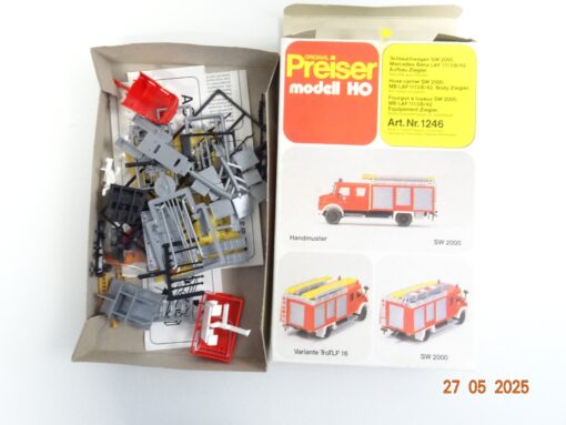 Preiser H0 1246 Schlauchwagen SW 2000 MB LAF  1113B/42 Ziegler in OVP RR1309