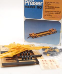 Preiser H0 Bausatz 1122 Scheuerle Tieflader Anhänger in OVP RR2289