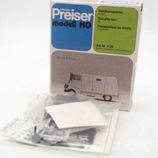 Preiser H0 Bausatz 1126 Geldtransporter in OVP RR2290